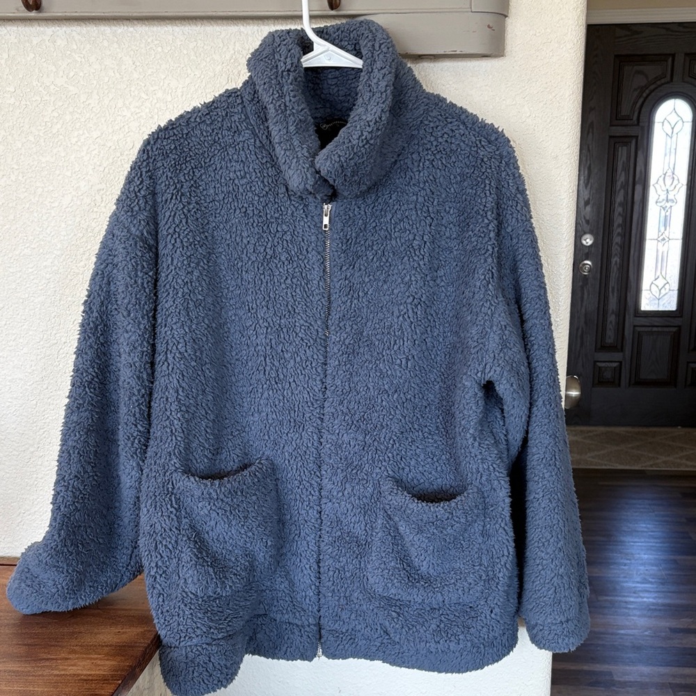 Cozy Blue Teddy Jacket